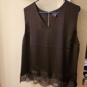 The Limited Collection black, silky, sleeveless top in XL